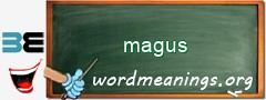 WordMeaning blackboard for magus